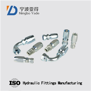 Cr3 Zinc Plated Excavator 1/4 Inch Female Swivel Hose Fitting