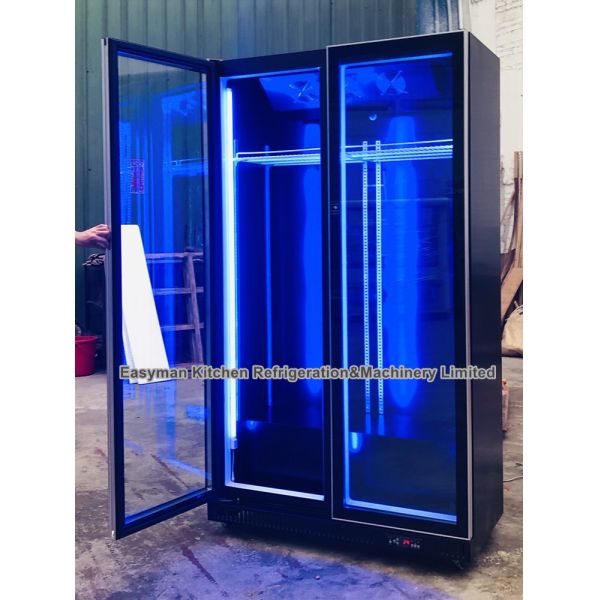 Bar LED Vertical Refrigerator Glass Door Display Cooler