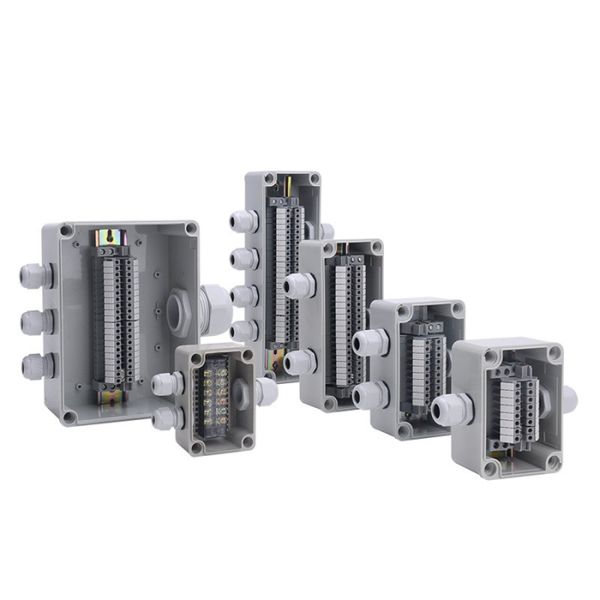 Electrical Enclosure Conduit Junction Box 250*150*200mm with UK2.5B Din Rail Terminal Blocks