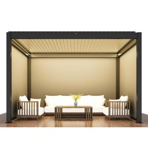 China OEM Large Aluminium Pergola 3x4m Kits Modern Louvered 6063 Metal on sale