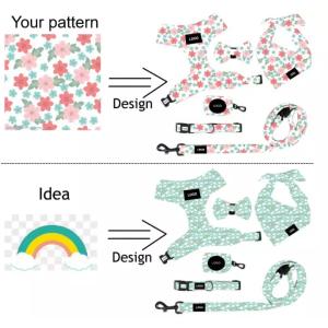 Wholesale Manufacture Fashion Popular Dog Polyester Print Chest Strap Pet