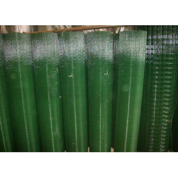 plant 15.9mm Green Vinyl Coated Welded Wire Fencing Rolls