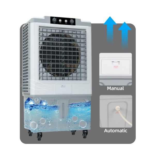 9000cmh 5500 cfm evaporative cooler portable evaporative air conditioner mobile air cooler price manufaturer factory