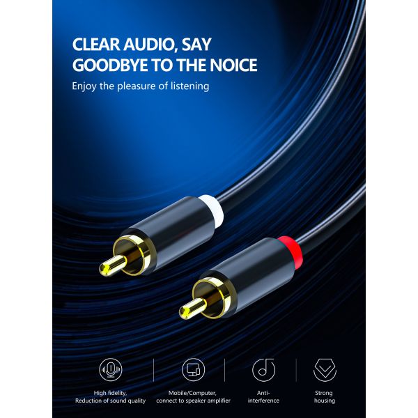 2RCA To 2RCA Audio And Video Cable