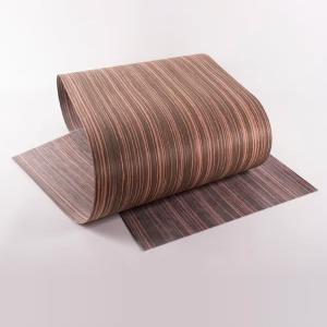 China 0.5mm Engineered Wood Veneer Reconstituted Ebony Wall Panel Surface on sale