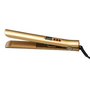 Cheap LCD gloden high speed heat hair straightener iron wholesale