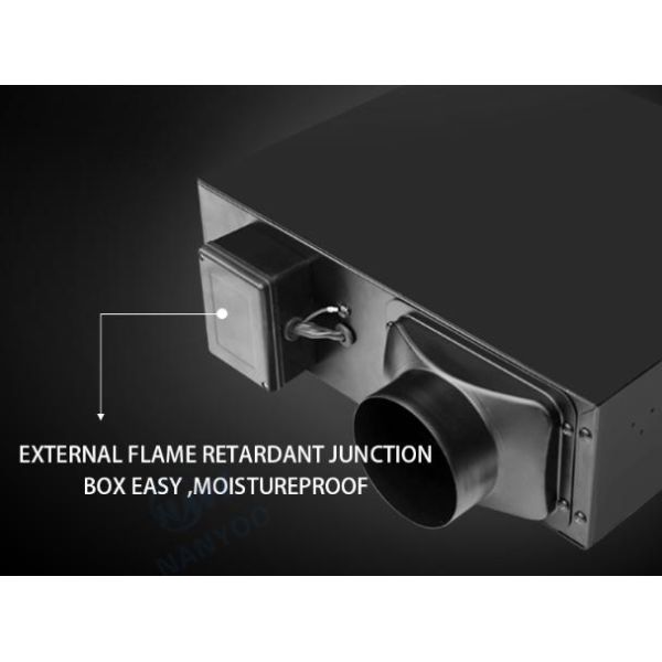 Small Ultra Thin 120CMH 100mm Ventilation Duct Fan