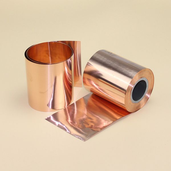 Polyimide film with copper coating employed in flexible circuit contexts