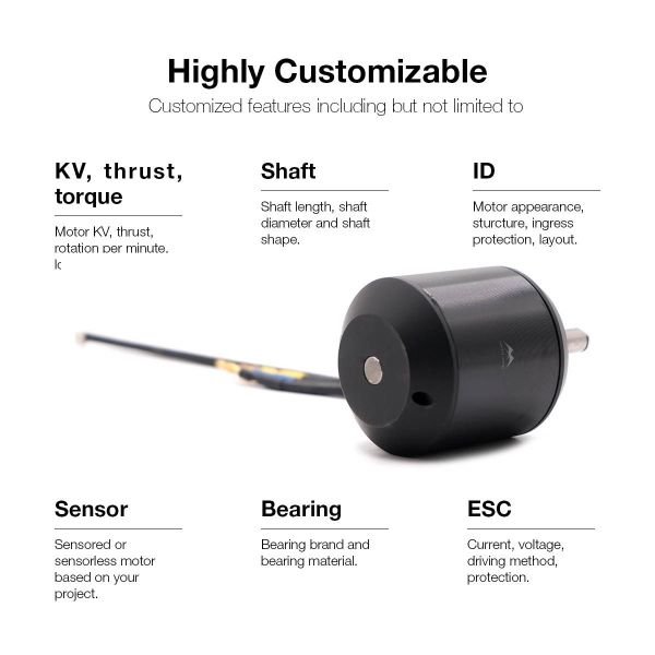 6374 BLDC Motor Belt Motor For ESK Electric Skateboard And Longboard