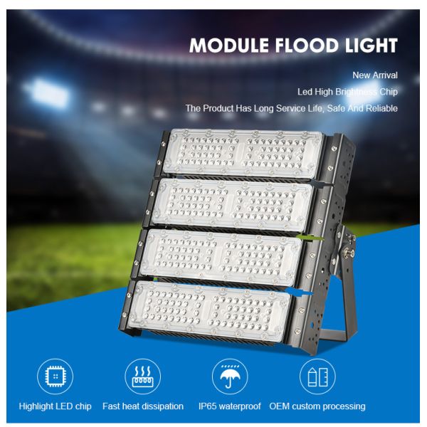 50w-600w Outdoor LED Modular Flood Light IP65 Customized