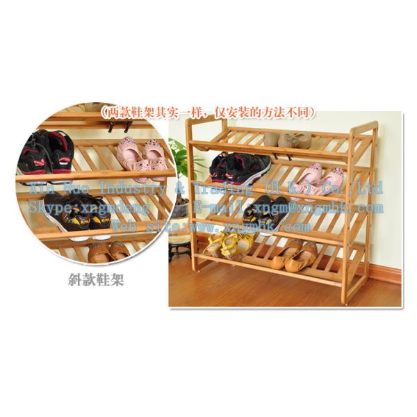 Bamboo shoe rack, bamboo shoe rack, wooden simple shoe rack