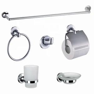 Cheap Modern Sanitary Ware Set Zinc Alloy Chrome Bathroom Accessory wholesale