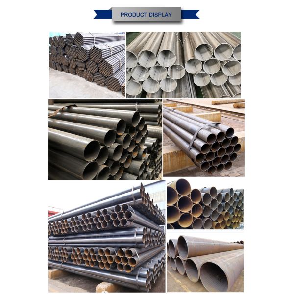 High Frequency Double Straight Seam LSAW ERW Alloy Carbon Steel Black Round Welded Pipe with Hot Rolled Hollow Carbon Pipe