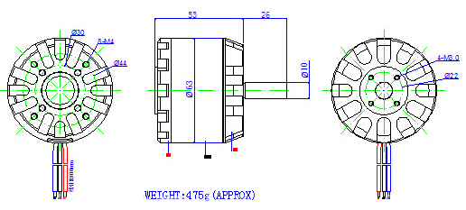 1900W High Temperature Resistance Skateboard Bldc Motor Brushless For Scooter