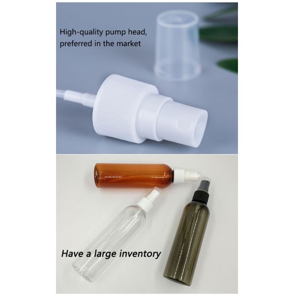 Plastic Airless Lotion Spray Pump Bottle Toner Emulsion Serum Cosmetic Packaging Skin Care Bottles Screen Printing Pet