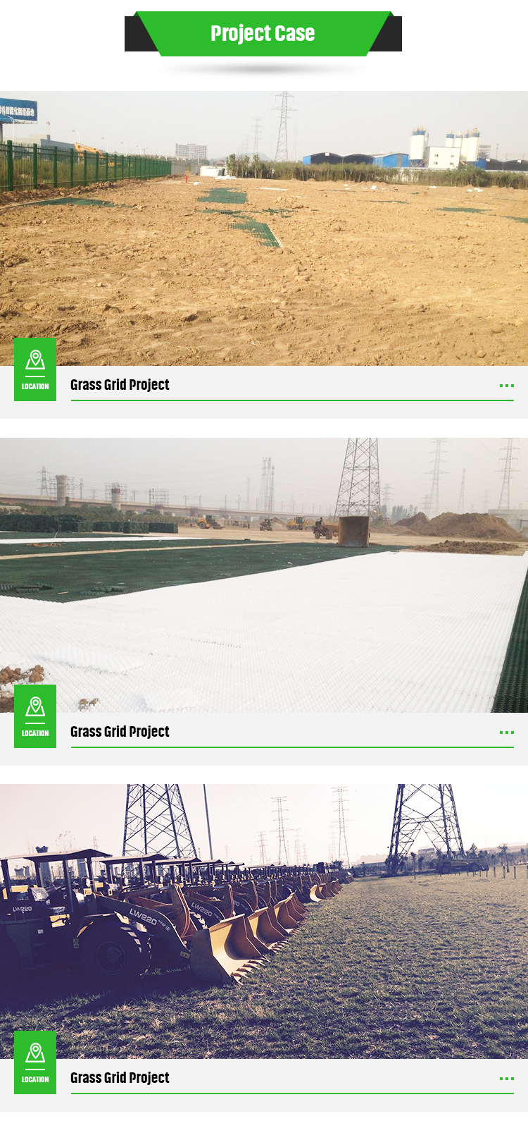 Protect Turf with HDPE Lawn Driveway Geocell Grid Grass Paver Mould Pavers Plastic Grass Grid