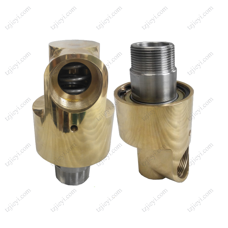 Monoflow high speed hydraulic cooling water rotary joint thead connection