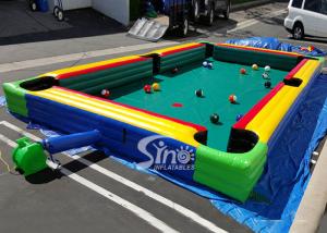 Cheap Giant Human Inflatable Snooker Pool Table With Snooker Balls For Snooker Football Entertainment wholesale