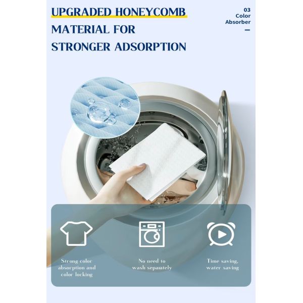 Eco Friendly Color Grabber Laundry Sheets Versatile Color Catcher Washer Sheets