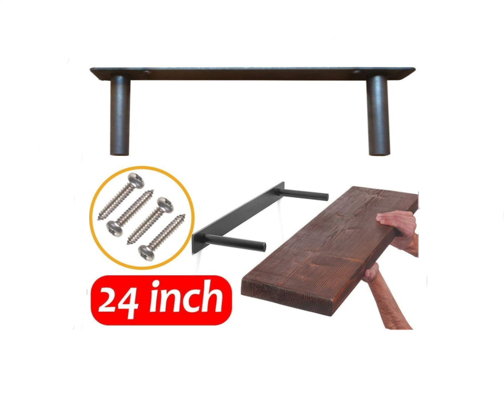 32 Inch Heavy Duty Metal Shelf Bracket for Decorative Floating Kitchen Wall Shelves