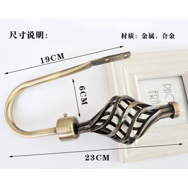 High quality classical customized metal zinc alloy curtain hooks for home decorations