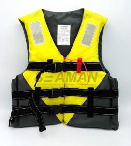 Cheap Jetski Yellow Color Water Sports Leisure Life Jacket Flotation Adult Life Vest wholesale