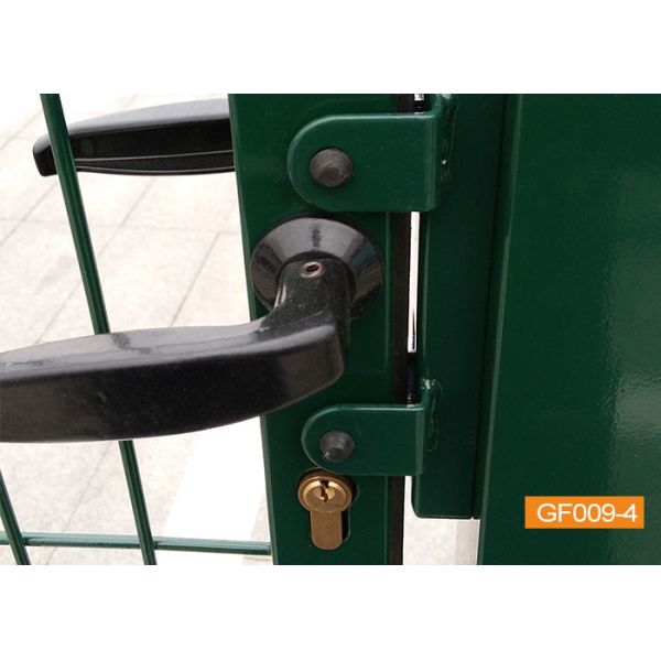 HGMT Round Post 3D Mesh Metal Garden Fence Gate