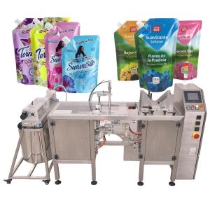 Liquid Detergent Filling Machine Laundry Detergent Spout Pouches Packaging