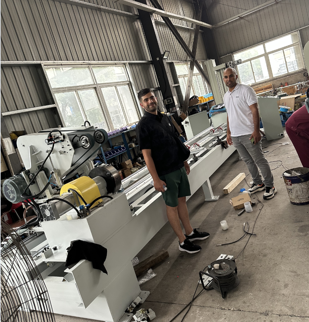 Steel cylinder external polishing machine pipe tube exterior polisher