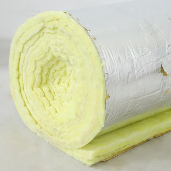 30mm Fiber Glass Wool Mat Thermal Insulation sound absorption 50kg/m3