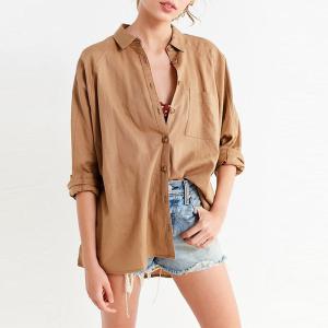 China 2018 Linen Fabric Shirt For Women on sale