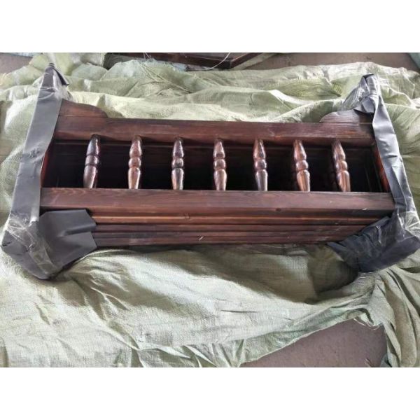 Pinus Sylvestris Chinese Wood Gazebo 2.6m Carbonating Backyard Wooden Gazebo 6