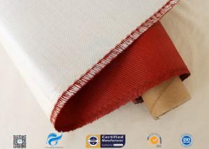 Cheap Single Sided Red Silicone Coating Fiberglass Cloth 50 Meters High Strength 100g wholesale