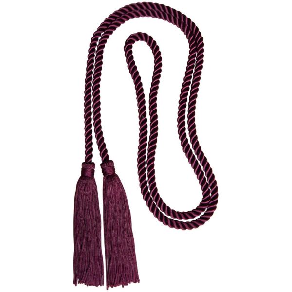 52 Inches long soft rayon cotton honor cord with 4 inches tassels trimmings on both ends