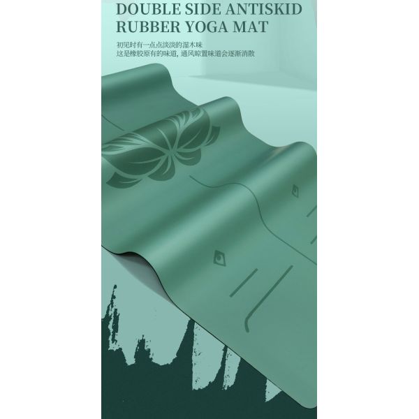 Custom Design Eco Polyurethane Leather Non-Toxic White Natural Rubber PU Yoga Mat