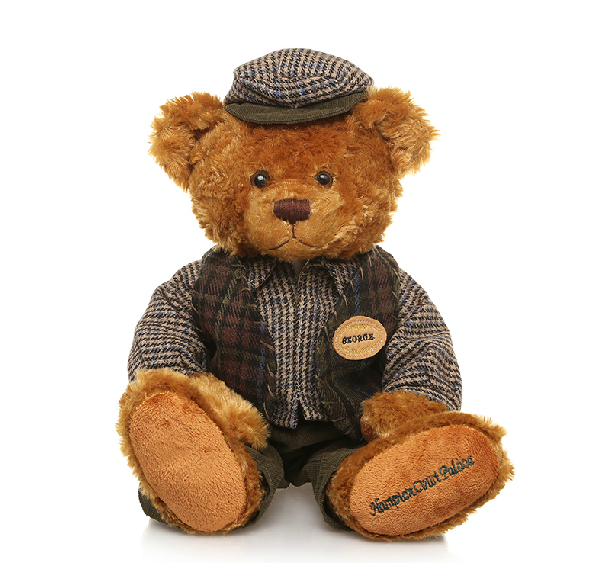Traditional teddy bear with bow teddy bear gentleman