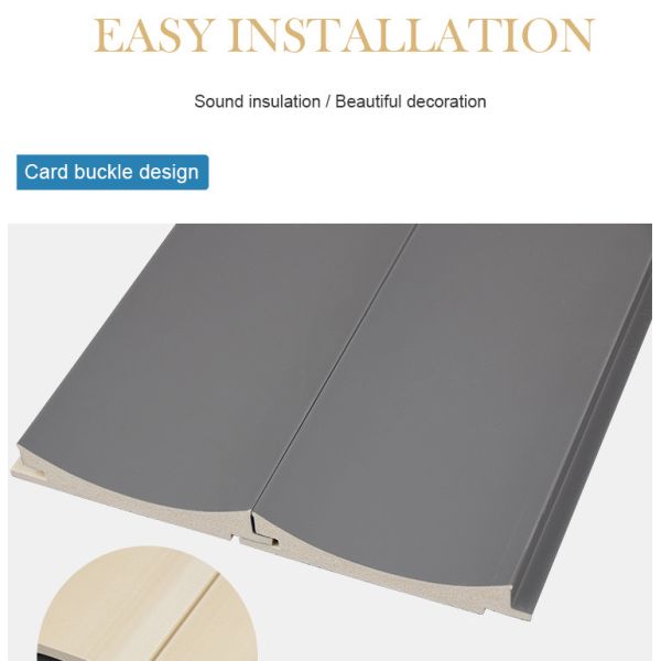 Interior Decoration Environmentally Friendly PVC Moulding Board WPC Grating Panel