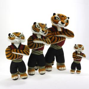 China Kungfu Panda Tiger Plush Toys on sale