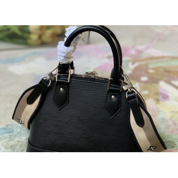 M57540 Water Ripple Alma BB Genunie leather Shell Shape Handbag