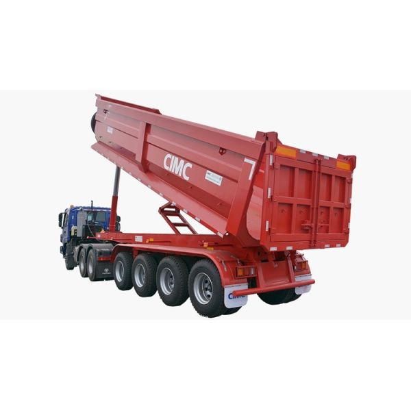 3/4 Axle Tri Axle 60/80 Ton End Dump Tipper Truck Tractor Trailer for Sale Price