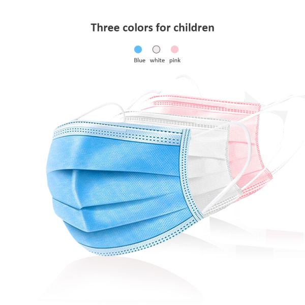 Disposable 3 Ply Face Mask , PP Non Woven Child Surgical Mask Eco Friendly