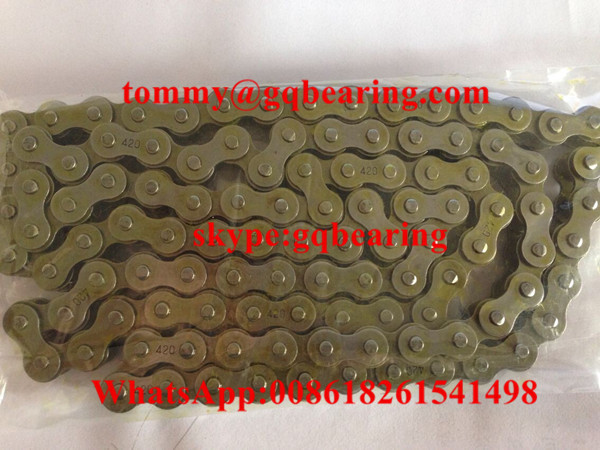 40MN Carbon Steel Motorcycle Chain 12.7mm Pitch Heat Treatment