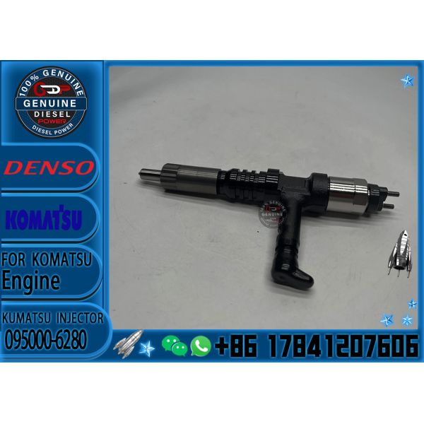 Common Rail Diesel Fuel Injector 095000-6280 0950006280 Diesel Injector 6219-11-3100 For KOMATSU 6219113100