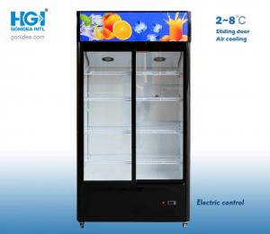 Cheap HGI HIPS Material Upright Drinks Display Fridge Vertical Freezer Glass Door 600L wholesale