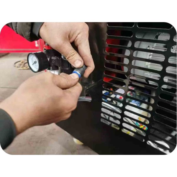 Welding Fume Extractor with Double Arm Fume Extraction System