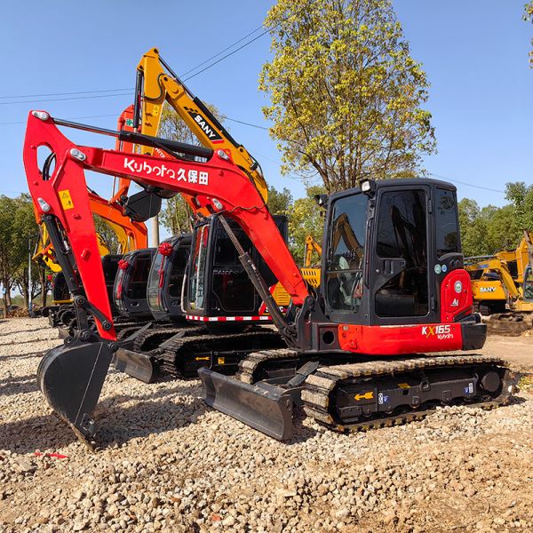 6ton Used Kubora Kx165 Digging Excavator 5540kg Small Tracked Kubota