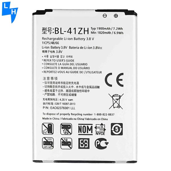 BL-41ZH 3.8V 1900mAh Mobile Phone Battery for Tecno M6 Replacement in Stock