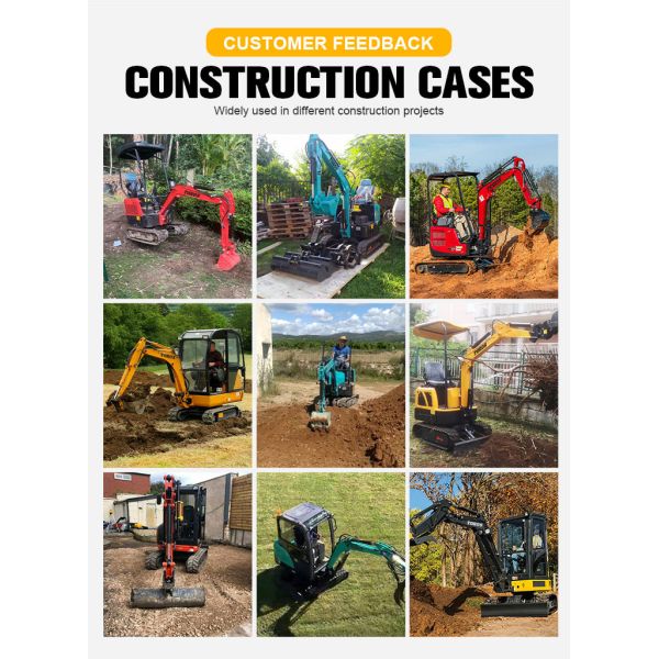 Multipurpose 1.2 Ton Hydraulic Compact Excavator Small Earth Moving Equipment