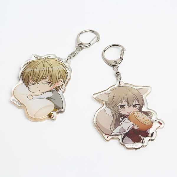 Customized Clear Acrylic Charms/Epoxy Glitter Anime Acrylic Keychain Laster Cutting Double Sided Printing Acrylic Keyrin