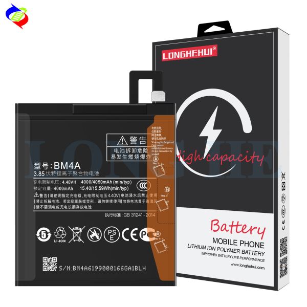High Capacity 4050mah BM4A Rechargeable Batteries Stock for Xiaomi Redmi Pro Mobile Phone Sales